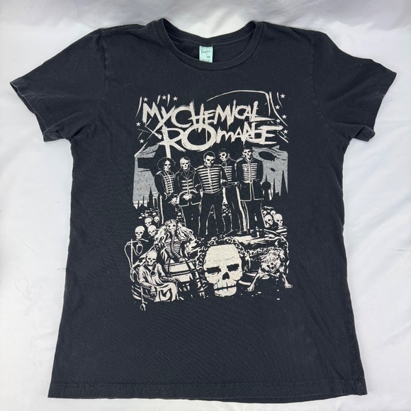 Vtg 00s Y2K My Chemical Romance Black Parade Graphic T Shirt Medium - Picture 1 of 13